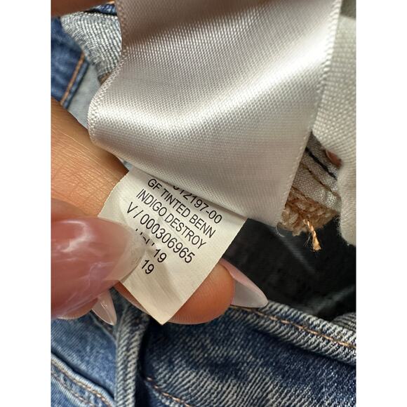 Gap Womens Girlfriend Jeans Size 12/31 Distressed High Waisted Ankle - Picture 8 of 8